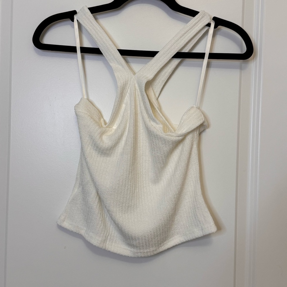 Sage Cream Sleeveless Tank Top - Picture 3 of 3